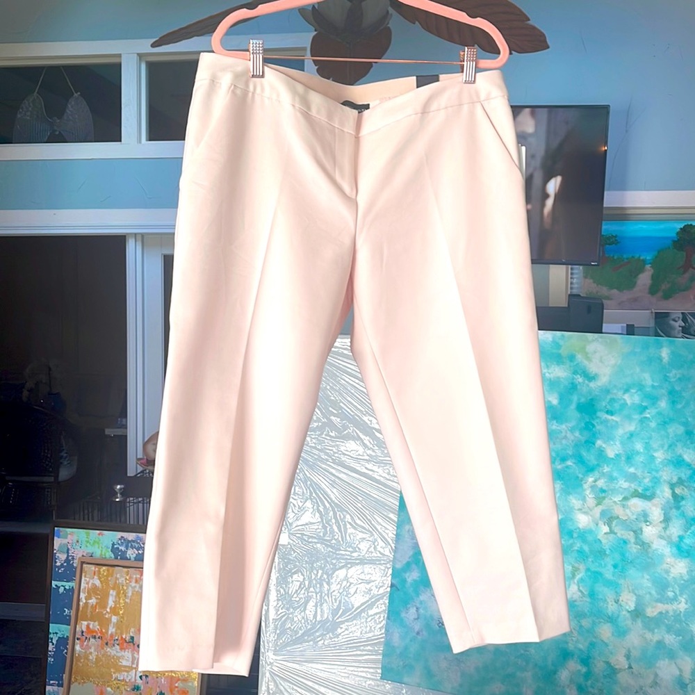 Pink Capri Dress Pants